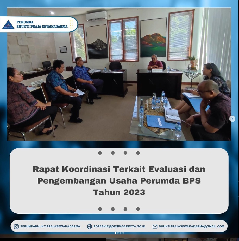 Rapat Koordinasi Terkait Evaluasi dan Pengembangan Usaha Perumda BPS Tahun 2023